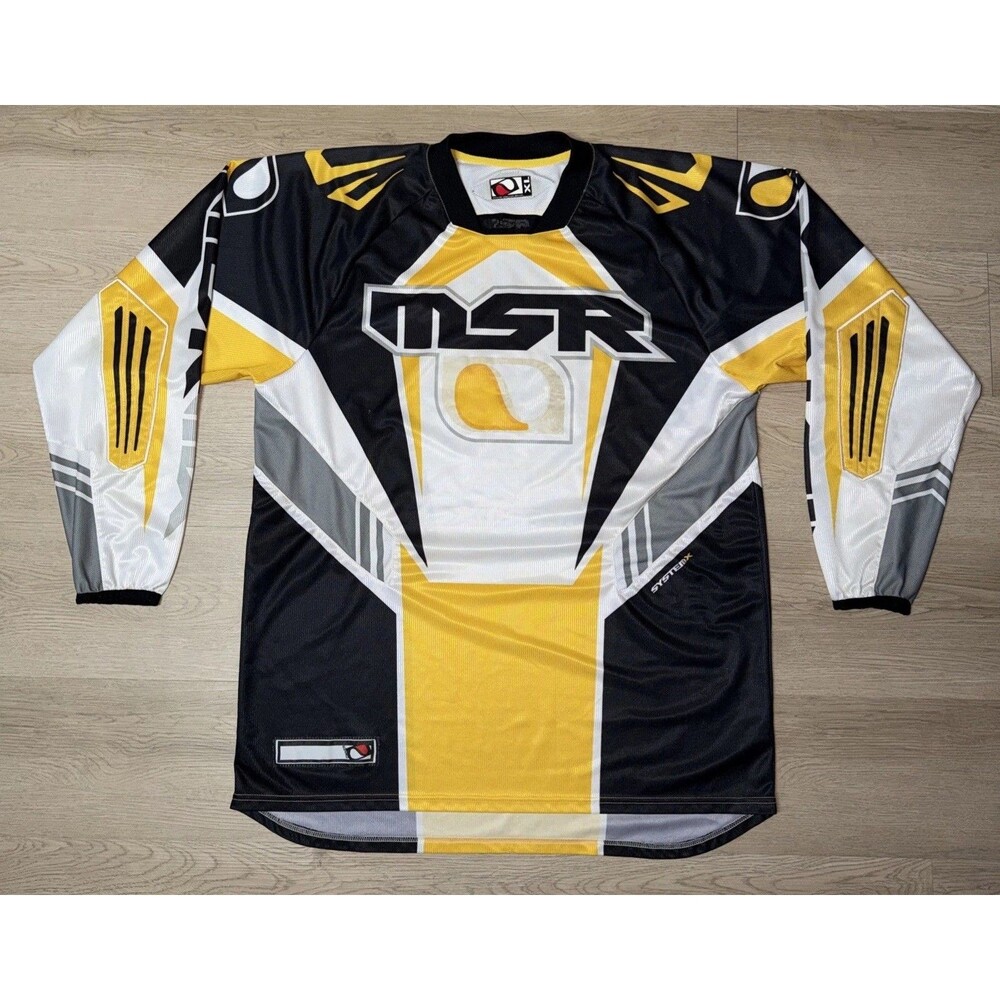MSR Racing Jersey Long Sleeve Shirt Men’s Size XL Dirt Bike Yellow Y2K